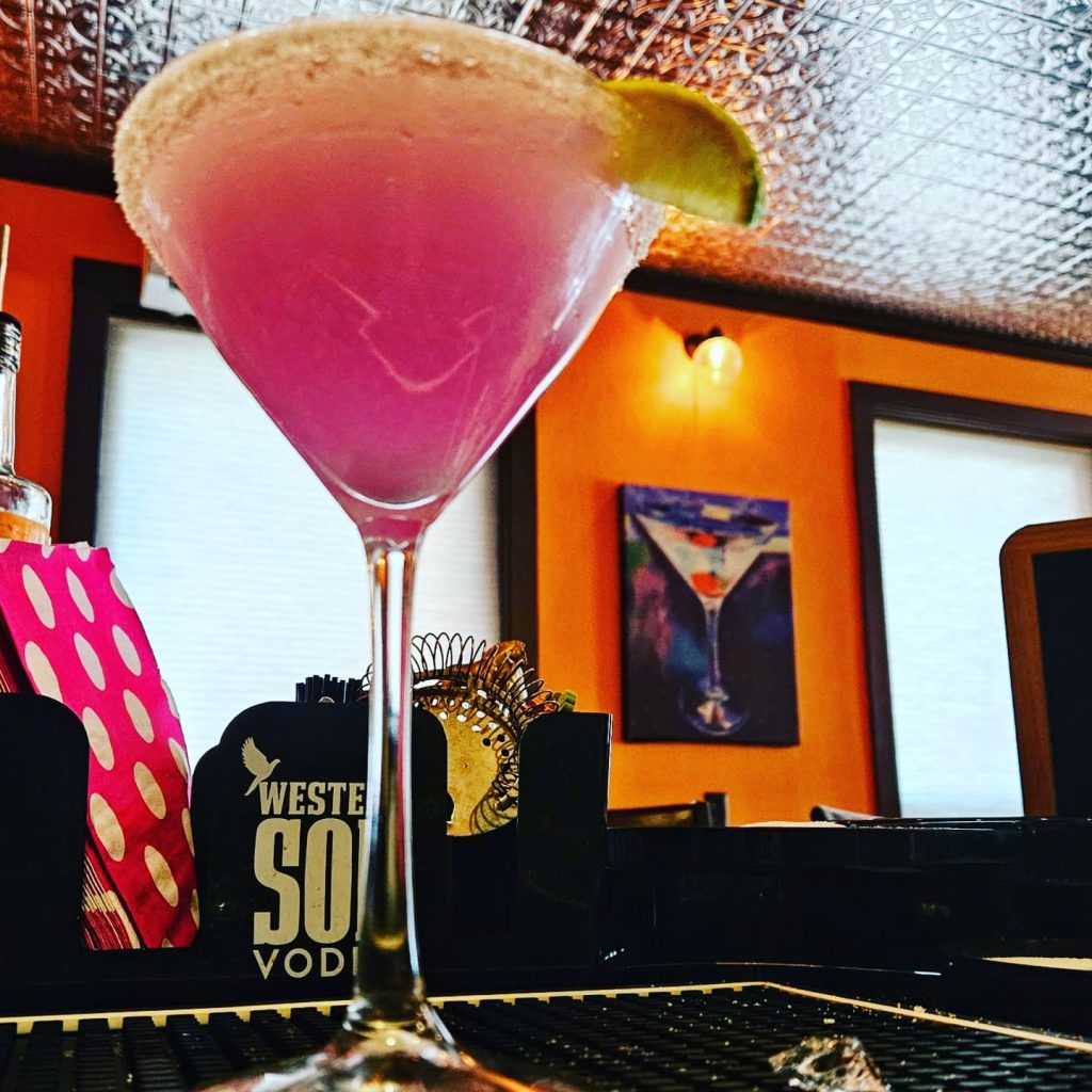 Cocktail at Wine Until Nine Wine and Martini Bar in Houlton, Maine